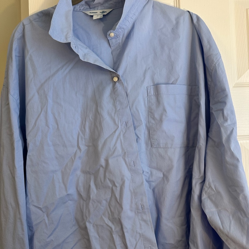 Old Navy Light Blue Boyfriend Shirt